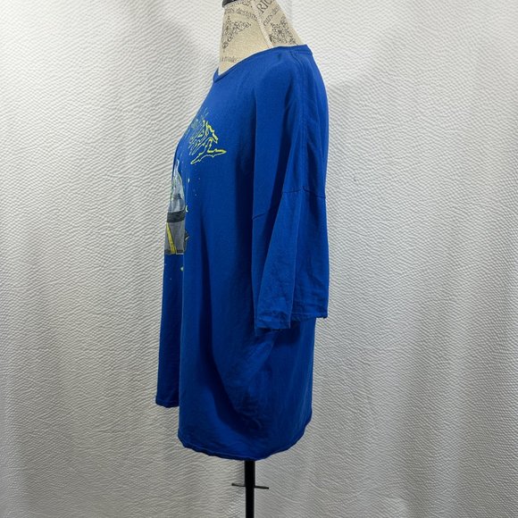 Rick and Morty Mens Lime Green Spaceship Terrified Faces Graphic T Shirt - Picture 3 of 5